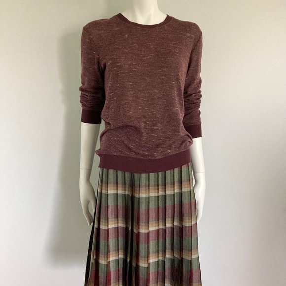 Wilfred Wine Coloured Light Long Sleeved Tee - Picture 2 of 8